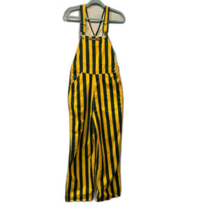 Game Bibs Overalls Green Gold Striped Green Bay Packers Oregon Ducks Adult Small
